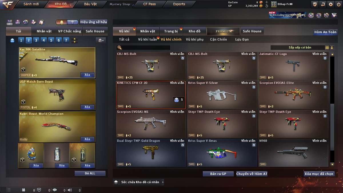 shop acc cf uy tin gia re